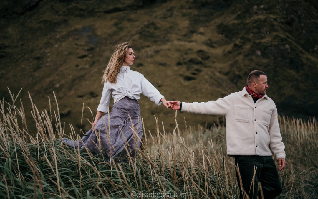 Shooting couple en Islande